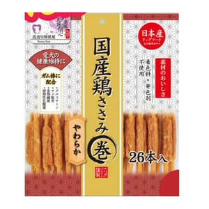 日本Q-Pet 日本Q-Pet 狗小食 愛情餐廳 雞肉骨膠元棒 26本   正面圖