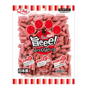 日本Q-Pet 日本Q-Pet 狗小食 旨味 牛肉切條 300g 300g 正面圖