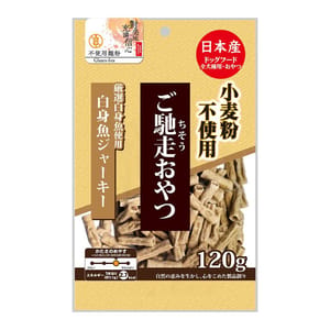日本Q-Pet 日本Q-Pet 狗小食 御馳走 白身魚肉條 120g 120g  正面圖