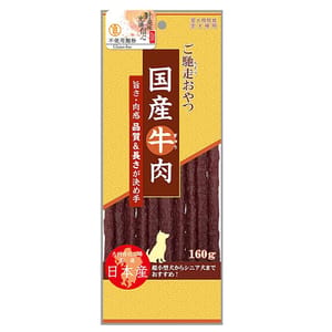 Q-Pet Q-Pet 狗小食 御馳走 國產牛肉條 160g 160g 正面圖