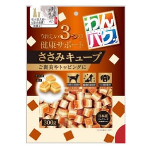 日本Q-Pet 日本Q-Pet 狗小食 WanPaku 雞肉+芝士粒 300g 300g  正面圖