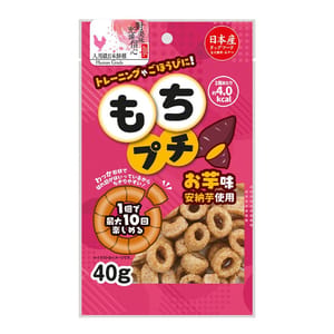 日本Q-Pet 日本Q-Pet 狗小食 甜薯雞肉麻糬圈 40g 40g 正面圖