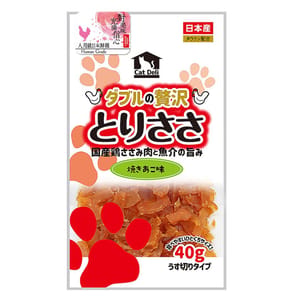 日本Q-Pet 日本Q-Pet 貓小食 愛情餐廳 雞肉薄片 飛魚味 40g 40g 正面圖