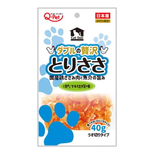日本Q-Pet 日本Q-Pet 狗小食 愛情餐廳 雞肉薄片 生蠔味 40g 40g 正面圖