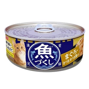 CIAO CIAO 貓罐頭 INABA 魚盛 吞拿魚+鰹魚+木魚 60g 60g  正面圖