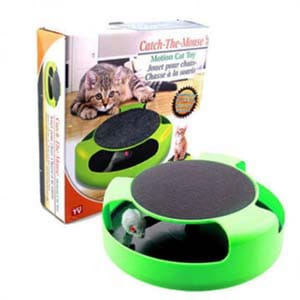 catch-the-mouse/FinePet catch-the-mouse/FinePet 貓玩具 益智遊樂盤 無影鼠毛絨貓轉盤   正面圖