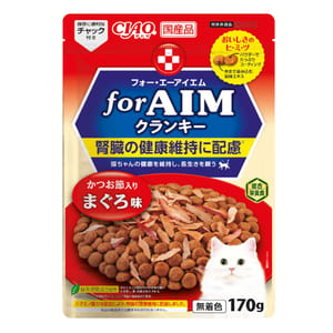 CIAO CIAO 貓糧 AIM夾心乾糧 木魚片+吞拿魚味 170g 170g  正面圖