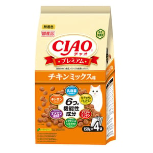 CIAO CIAO 貓糧 機能成分乾糧 雞肉味 150g×4 150g 正面圖