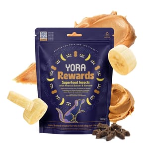 YORA YORA 夢想家營養犬小食 花生醬配香蕉 100g 100g 背面圖