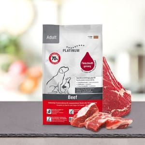 PLATINUM PLATINUM 狗糧 無穀物成犬配方 鮮牛肉 + 馬鈴薯 1.5kg 5kg 正面圖