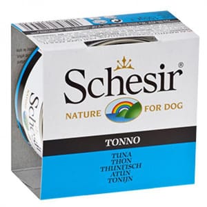 Schesir Schesir 啫喱狗罐頭 吞拿魚 150g 150g  正面圖