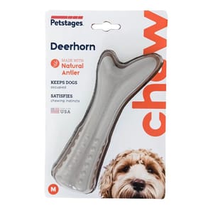 Petstages Petstages 耐咬鹿角潔齒骨 中   正面圖