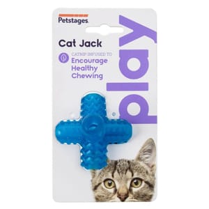 Petstages Petstages 貓草藍十字   正面圖