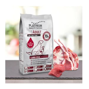 PLATINUM PLATINUM 狗糧 成犬配方 鮮羊肉+白米 30kg 或 30kg  正面圖