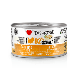 Disugual Disugual 意極鮮 狗罐頭 狗主食罐 92%鮮肉 無穀物火雞及馬鈴薯 150g (DSBL107 | 意大利製造 150g 正面圖