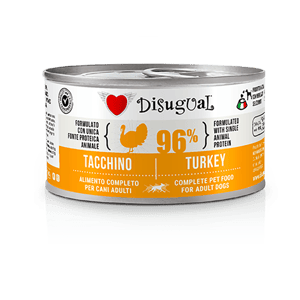 Disugual Disugual 意極鮮 狗罐頭 狗主食罐 96%極品鮮肉 單一蛋白配方 火雞 150g  | 意大利製造 150g  正面圖