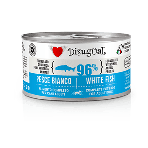 Disugual Disugual 意極鮮 狗罐頭 狗主食罐 96%極品鮮肉 單一蛋白配方 白魚 150g  | 意大利製造 150g  正面圖