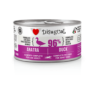 Disugual Disugual 意極鮮 狗罐頭 狗主食罐 96%極品鮮肉 單一蛋白配方 鴨肉 150g  | 意大利製造 150g  正面圖