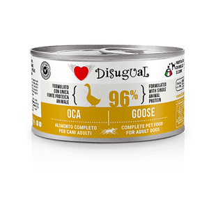 Disugual Disugual 意極鮮 狗罐頭 狗主食罐 96%極品鮮肉 單一蛋白配方 鵝肉 150g  | 意大利製造 150g  正面圖