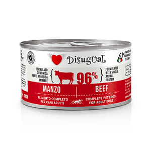 Disugual Disugual 意極鮮 狗罐頭 狗主食罐 96%極品鮮肉 單一蛋白配方 牛肉 150g | 意大利製造 150g 正面圖