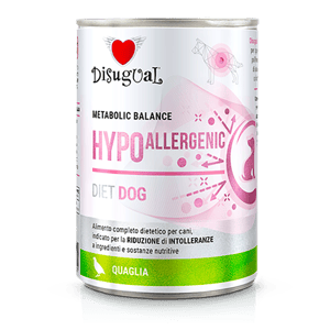 Disugual Disugual 意極鮮 處方糧 狗罐頭 低敏配方 鵪鶉 400g  | 意大利製造 400g  正面圖