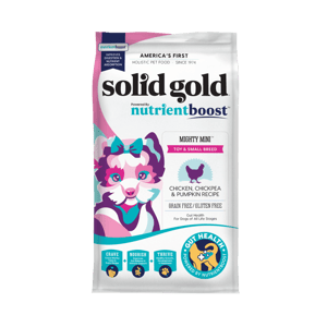Solid Solid Gold 素力高 狗糧 無穀物迷你犬配方 雞肉配方 3.75lb SG727A 75lb 正面圖