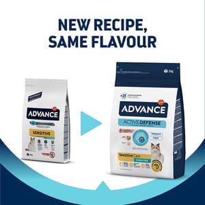 ADVANCE ADVANCE 絕育成貓糧 特殊護理 過敏護理 三文魚 3kg 3kg  正面圖