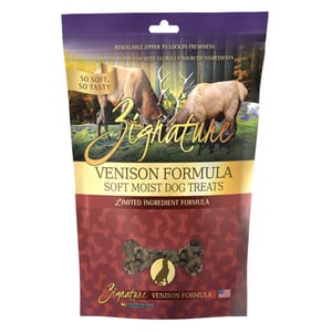 Zignature Zignature 香軟鮮肉狗小食 鹿肉 4OZ 正面圖