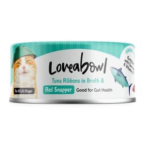 Loveabowl Loveabowl 貓罐頭 護毛吞拿魚紅鯛魚 70g 70g  正面圖