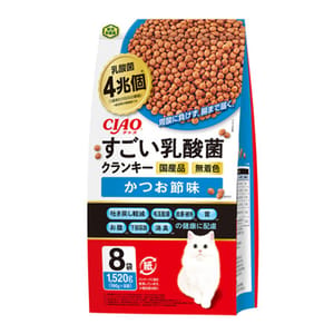 CIAO CIAO 貓糧 4兆個乳酸菌健腸配方 鰹魚味 190g×8袋 190g  正面圖