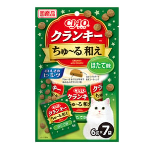 CIAO CIAO 貓零食 夾心餅 扇貝味 6g×7袋 6g 正面圖