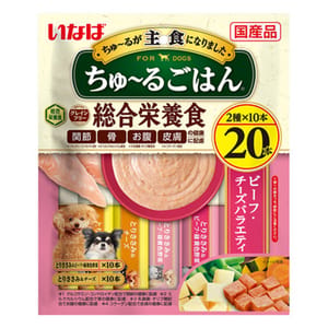 CIAO CIAO 狗肉泥 主食肉醬系列 牛肉及芝士味 14g×20本 14g  正面圖