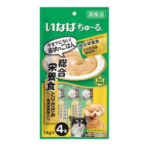 CIAO CIAO 狗肉泥 綜合營養 雞肉及野菜肉醬 14g×4本 14g 正面圖