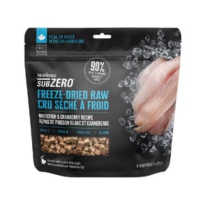 Nutrience Nutrience SUBZERO 全天然凍乾生肉貓糧 白魚蔓越莓 113g 113g 正面圖