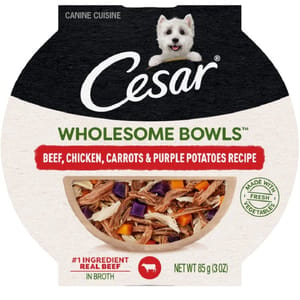 Cesar西莎 Cesar西莎 鮮肉主食碗 牛肉及蔬菜 85g 85g  正面圖