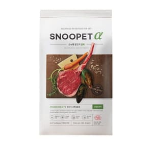 Snoopet Snoopet α 狗糧 關節強化有機配方 鮮羊肉+青口+蔬菜 8kg 8kg  正面圖