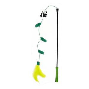 GiGwi GiGwi Feather Teaser魔⼒貓棒 熊貓   正面圖