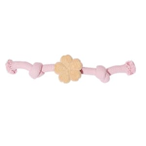 VETRESKA VETRESKA 櫻花繩結狗玩具 M 25.5x6.5x5cm   正面圖