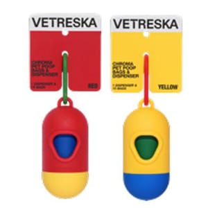 VETRESKA VETRESKA Chroma膠囊拾便器 紅/黃   正面圖