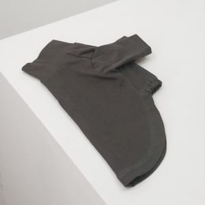 Alqo Alqo Wasi 舒適優質有機全綿T-Shirt 灰色 L   正面圖