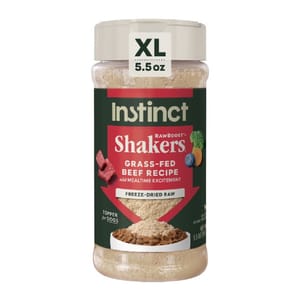 Instinct Instinct 本能 生肉shake shake粉 牛肉配方  5.5oz 5oz 犬用 正面圖