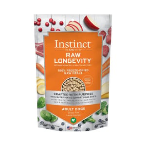 Instinct Instinct 狗糧 凍乾生肉主食糧 長壽系列 成犬 羊肉 15oz 15oz 正面圖
