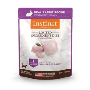 Instinct Instinct 貓濕糧 無穀物 單一蛋白系列 兔肉 鮮包 3oz 3oz  正面圖