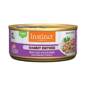 Instinct Instinct 貓罐頭 無穀物肉汁 兔肉片貓用主食罐頭 5.5oz 5oz 貓用 正面圖