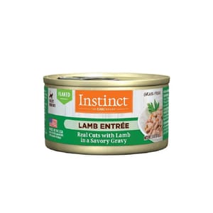 Instinct Instinct 貓罐頭 無穀物肉汁 羊肉片貓用主食罐頭 3oz 3oz 貓用 正面圖