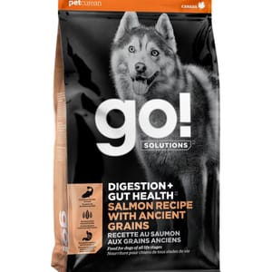 GO! GO! SOLUTIONS 狗糧 古早穀物腸胃保健系列 三文魚 12lb 12lb  正面圖