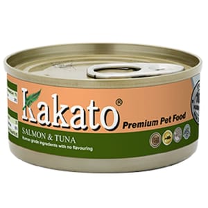 Kakato Kakato 罐頭 貓狗罐頭 三文魚及吞拿魚 70g 70g  正面圖
