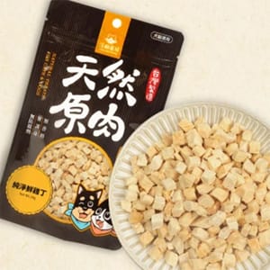 汪喵星球 汪喵星球 凍乾 DogCatStar 冷凍乾燥原肉小零嘴 鮮雞丁粒 20g 20g 貓犬用 正面圖