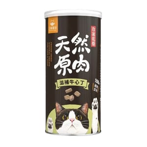 汪喵星球 汪喵星球 凍乾 DogCatStar 冷凍乾燥原肉貓零食 罐裝滋補牛心丁90g 90g 正面圖
