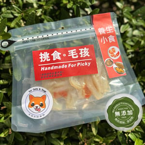 挑食毛孩 挑食毛孩 天然小食 蜆肉 & 蝦肉 牛湯燉牛軟骨 75g 75g  正面圖